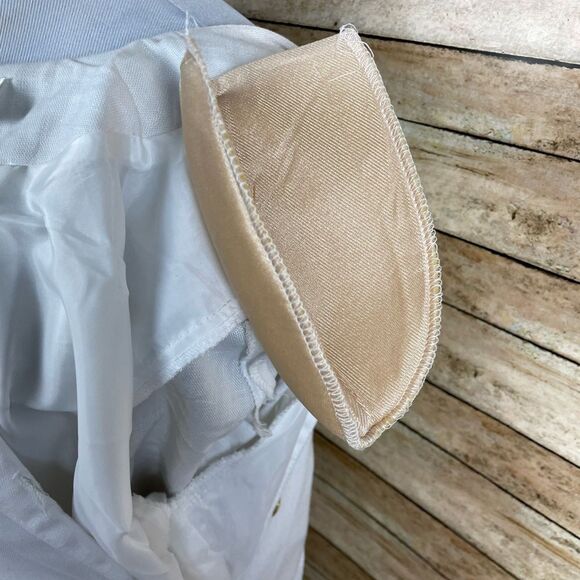 Vintage Patty O'Neil White and Blue Button Down Pleated Bottom Dress.sz 6 - Picture 5 of 8